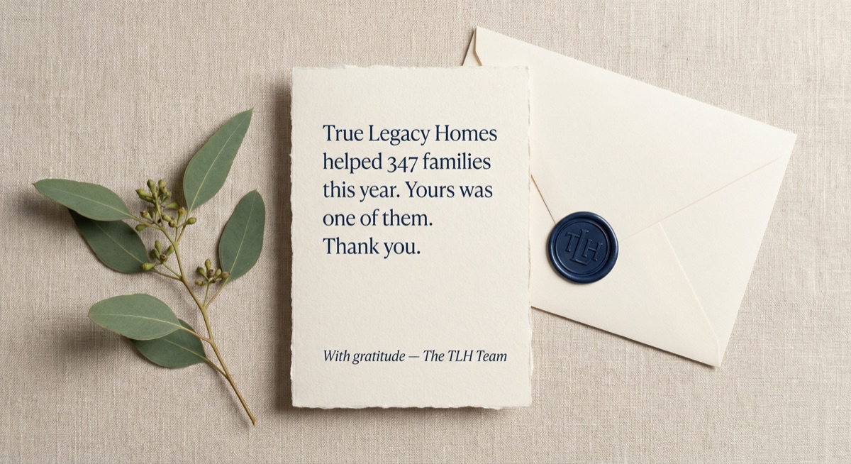 Annual family update card mockup